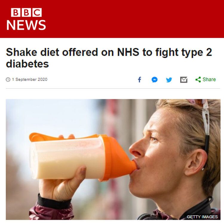 Shake Diet Offered On NHS To Fight Type 2 Diabetes - Prolongevity