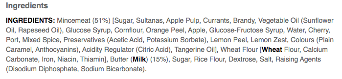 Ingredients Ingredients